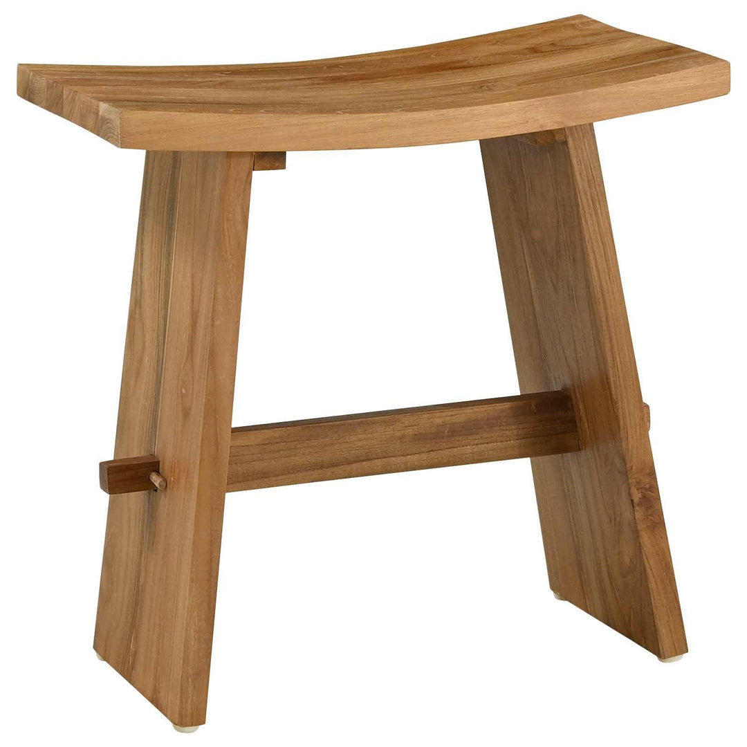vidaXL Badezimmer Hocker Braun 50 x 29,5 x 50,5 cm Massivholz Teak, Badezimmer, Rechteckig, Minimali