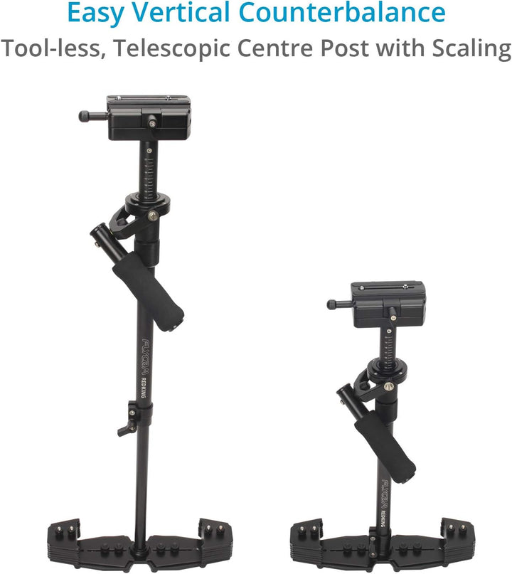FLYCAM Redking Quick Balancing Videokamera-Stabilisator mit Dovetail schnelle freigeben | Aluminium