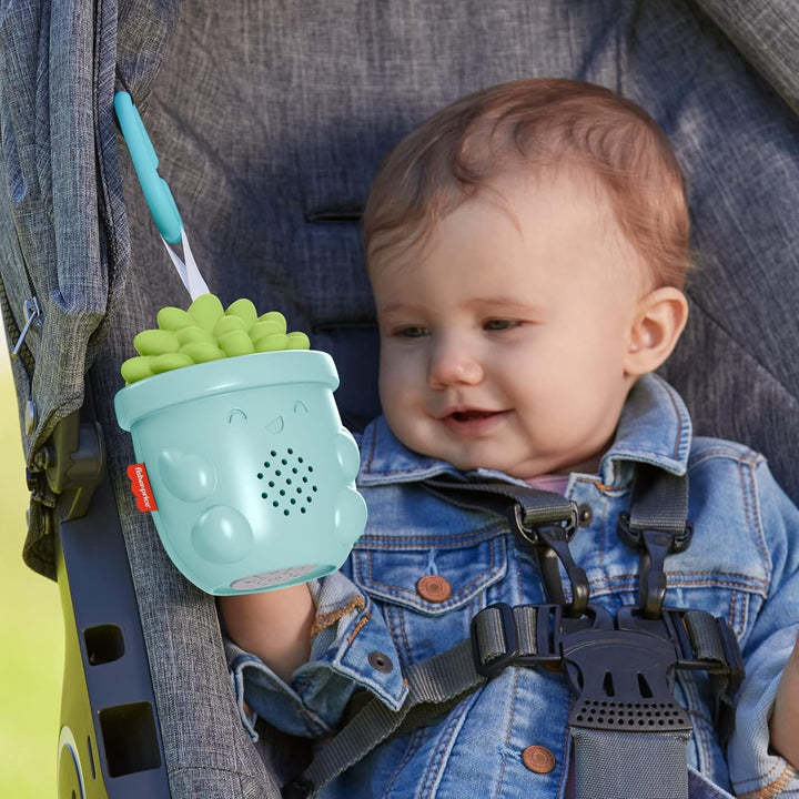 Fisher-Price GRV07 - Beruhigende Pflanzenspieluhr für unterwegs, Tragbarer Klangerzeuger, Babyspielz