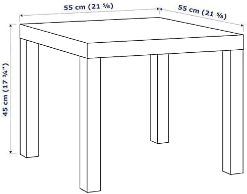 IKEA Lack Beistelltisch in schwarz; (55x55cm)
