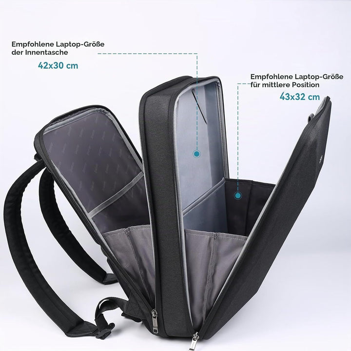 Smatree Laptop Hartschalen Rucksack für Männer, Kompatibilität mit 17,3 Zoll MSI GF76/Acer Nitro 5/A