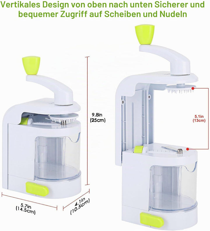 Multifunktion Spiralschneider Gemüse, 4in1 zucchini nudeln spiralschneider | spiralschneider kartoff