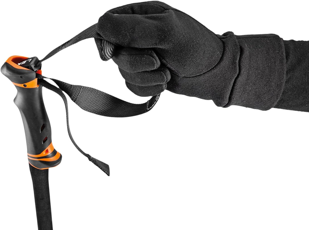 LEKI Helicon Lite Skistöcke dark anthracite-neonorange 110-145cm, dark anthracite-neonorange 110-145