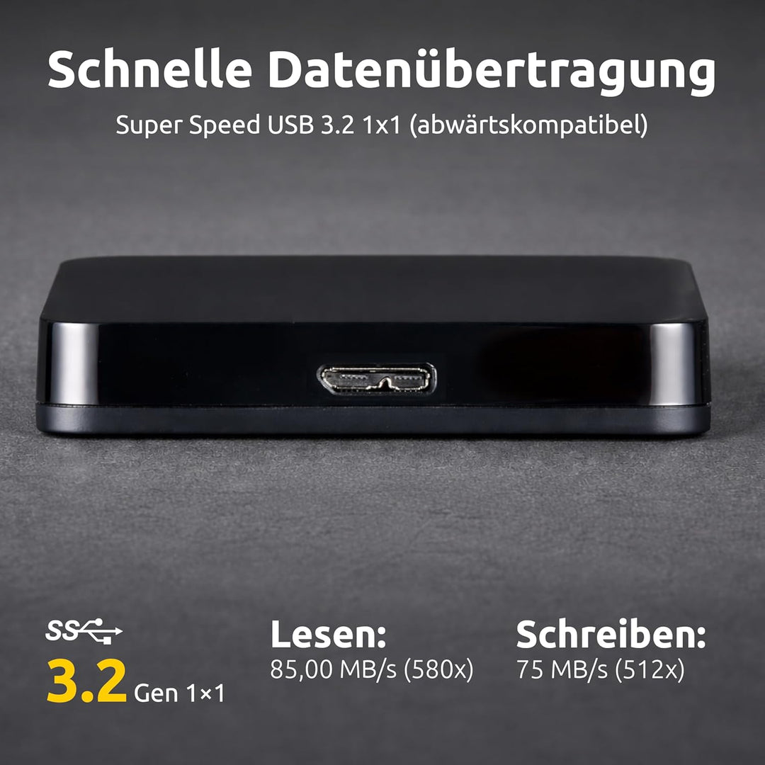 Intenso 6021460 Memory Play 1TB externe TV-Festplatte (6,35 cm (2,5 Zoll), 5400rpm, 8MB Cache, USB 3