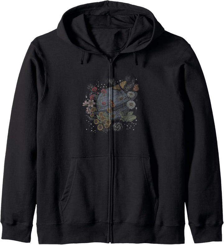 Wildflower Butterflies Cosmic Planet Kapuzenjacke