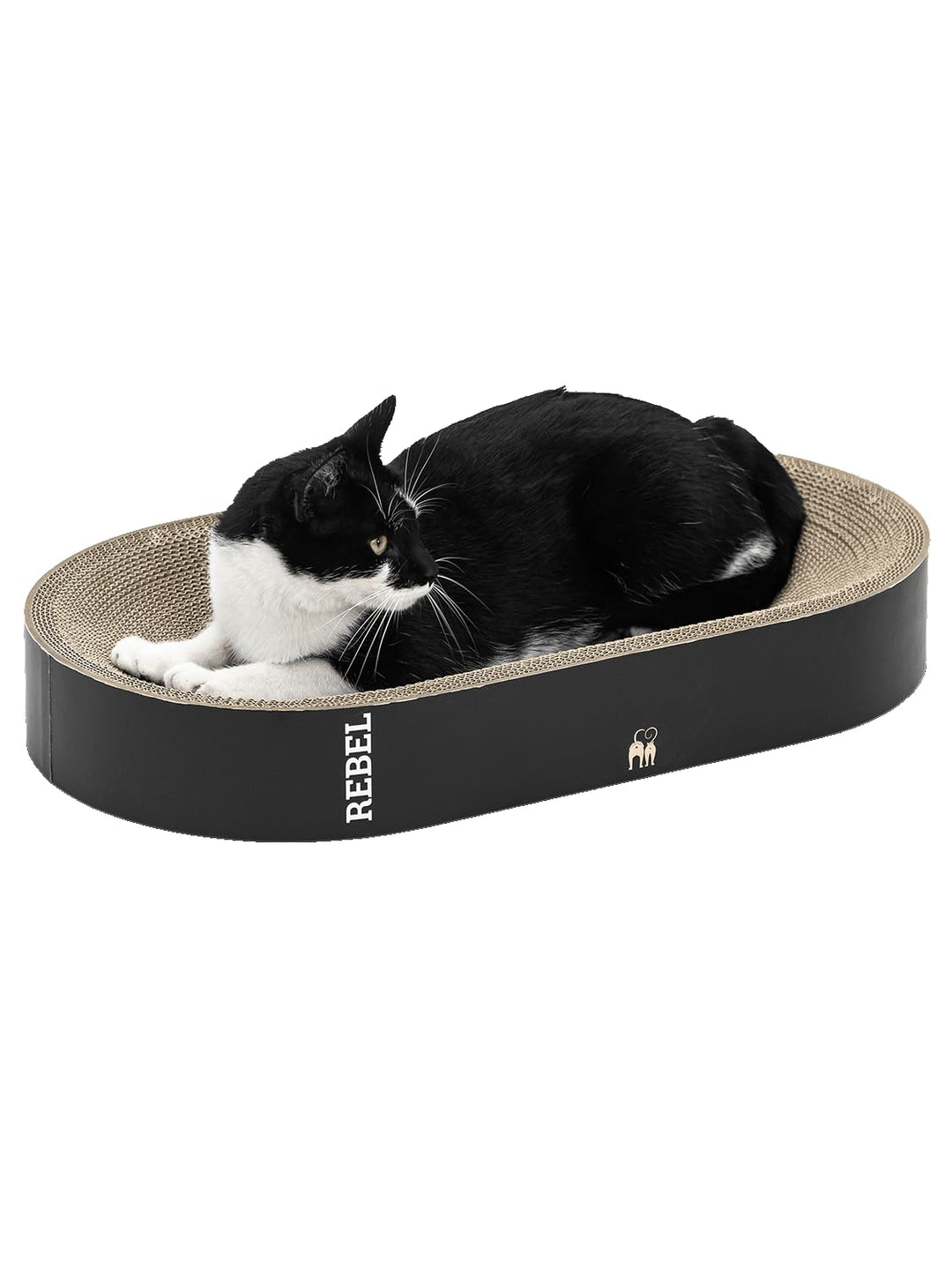 Petrebels Kratzpappe Oliver 61, Katzen Kratzbrett aus sehr stabilem Karton, Kratzkarton 63 x 35 x 10