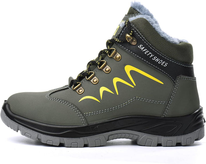 Blueskyli Sicherheitsschuhe Herren Damen Arbeitsschuhe S3 Leicht Wasserdicht Hoch Sicherheitsstiefel