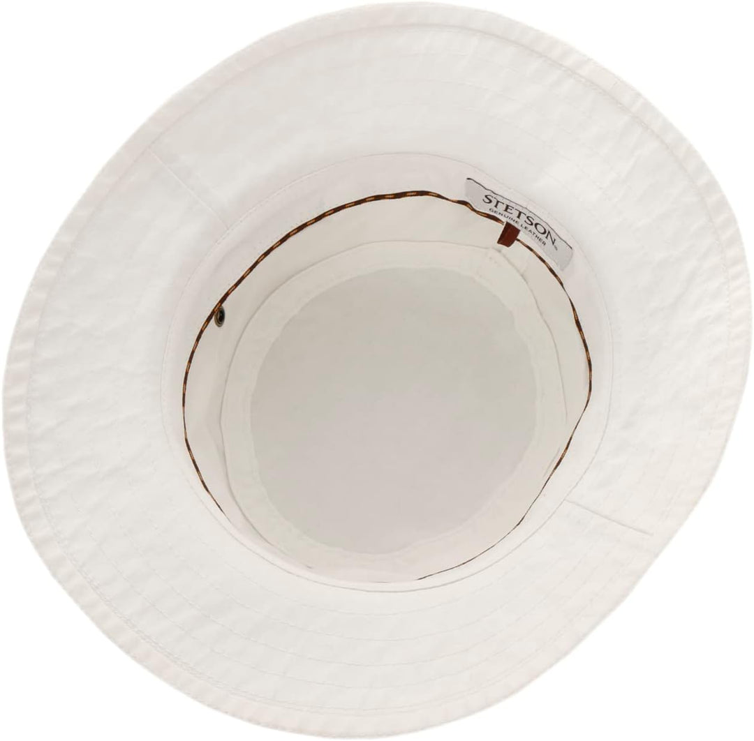 Stetson Reston Freizeithut Damen/Herren (Kophöhe ca. 9cm) - Schlapphut aus Bio-Baumwolle Packable -
