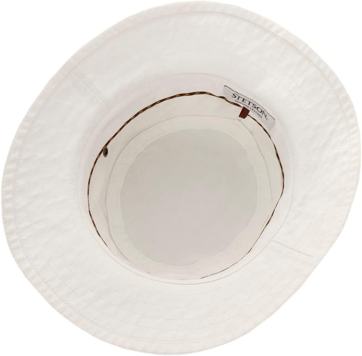 Stetson Reston Freizeithut Damen/Herren (Kophöhe ca. 9cm) - Schlapphut aus Bio-Baumwolle Packable -