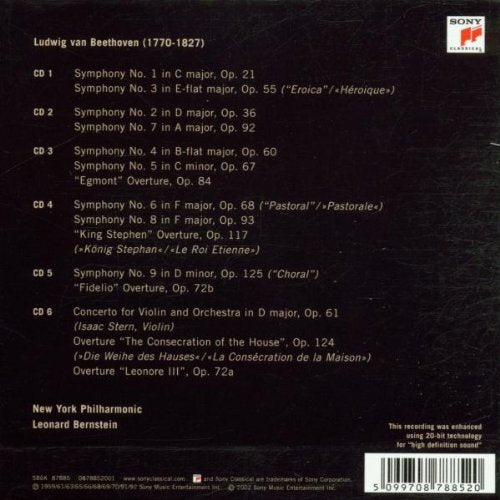 Complete Symphonies and Violin Concerto, Audio-CD