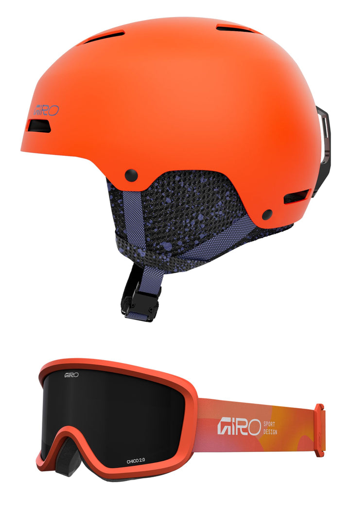 Giro Crue Skihelm für Kinder, Snowboardhelm für Jugendliche, Kleinkinder Jungen und Mädchen (Combo)