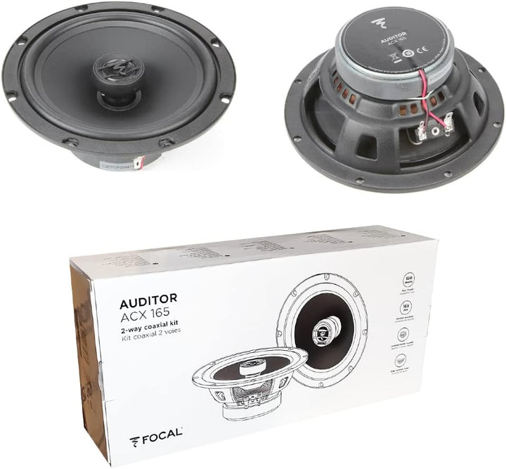 KIT-Set FÜR Focal Auditor ACX-165 ACX165 2 koaxial Lautsprecher 2 Wege 16,5 cm 165 mm 6,5" Durchmess