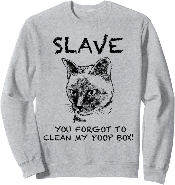 Siamesische Katze Zitat Hand gezeichnete Kunst Sweatshirt