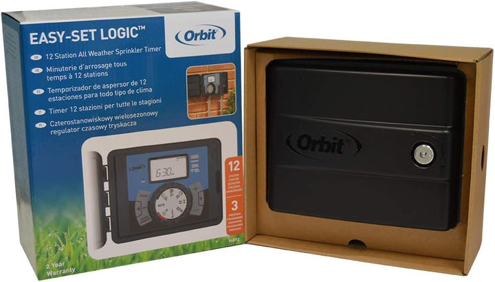 Orbit 94892 Easy-Set Logic – 12 Station-automatische Sprinkler Timer