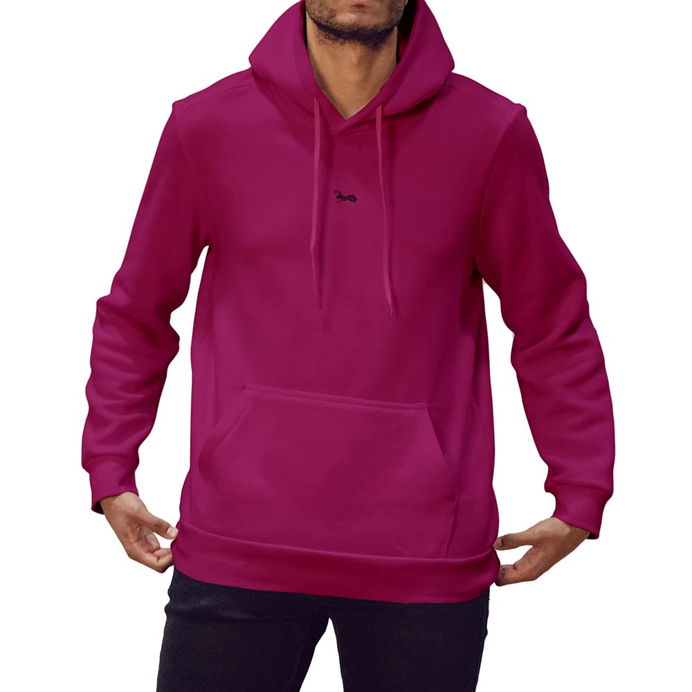 strongAnt Herren Hoodie Baumwolle Kapuzenpullover mit Bauchtasche Sweatshirt Pullover Sweatjacke Lan