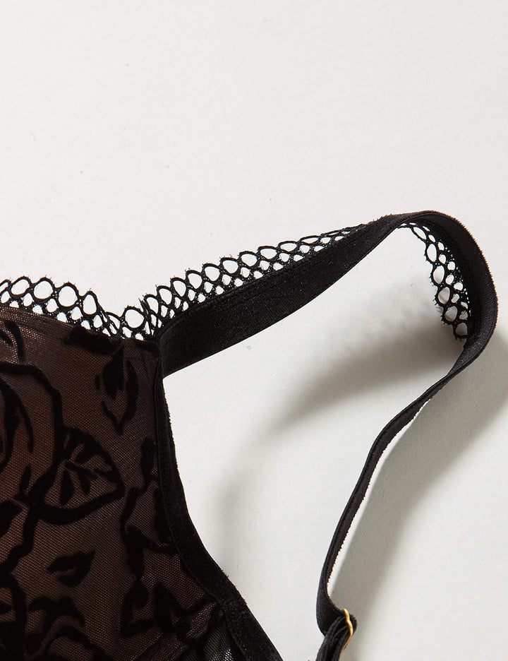 Triumph Damen Velvet Rose Spotlight WHP Geformter BH 65F Schwarz, 65F Schwarz