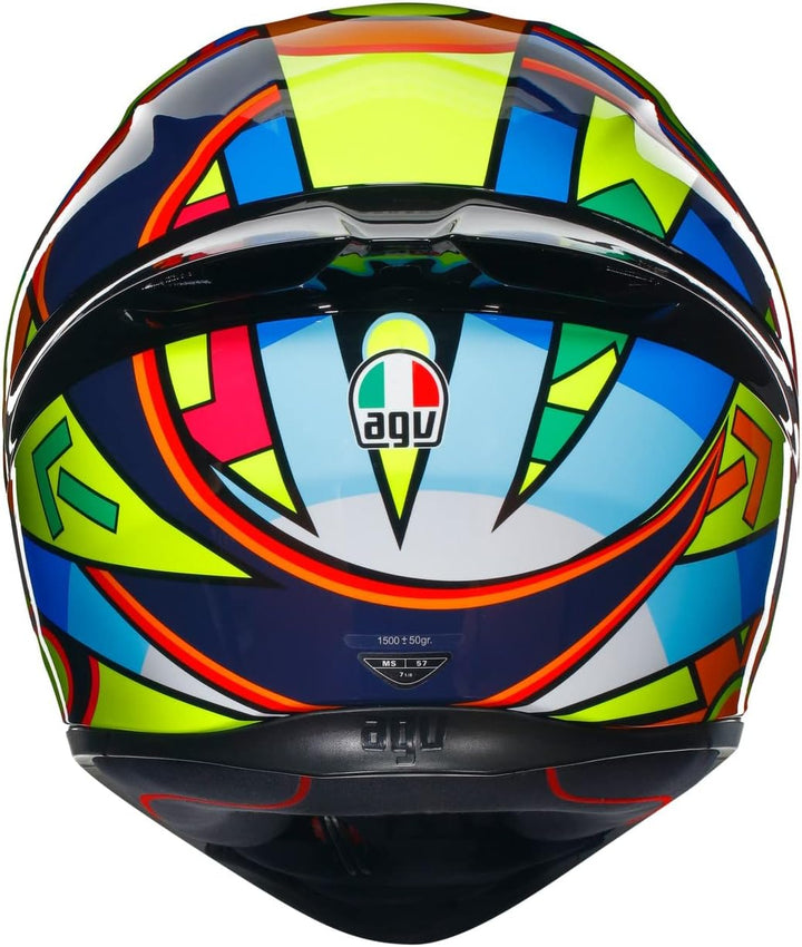 AGV K1 S Soleluna 2017 Integralhelm (gelb/blau/rot) S (55), S (55)