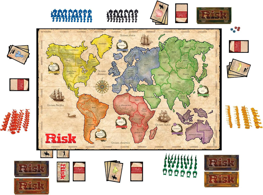 Hasbro Gaming Risk None Miscelanea Mehrfarbig Española, Española