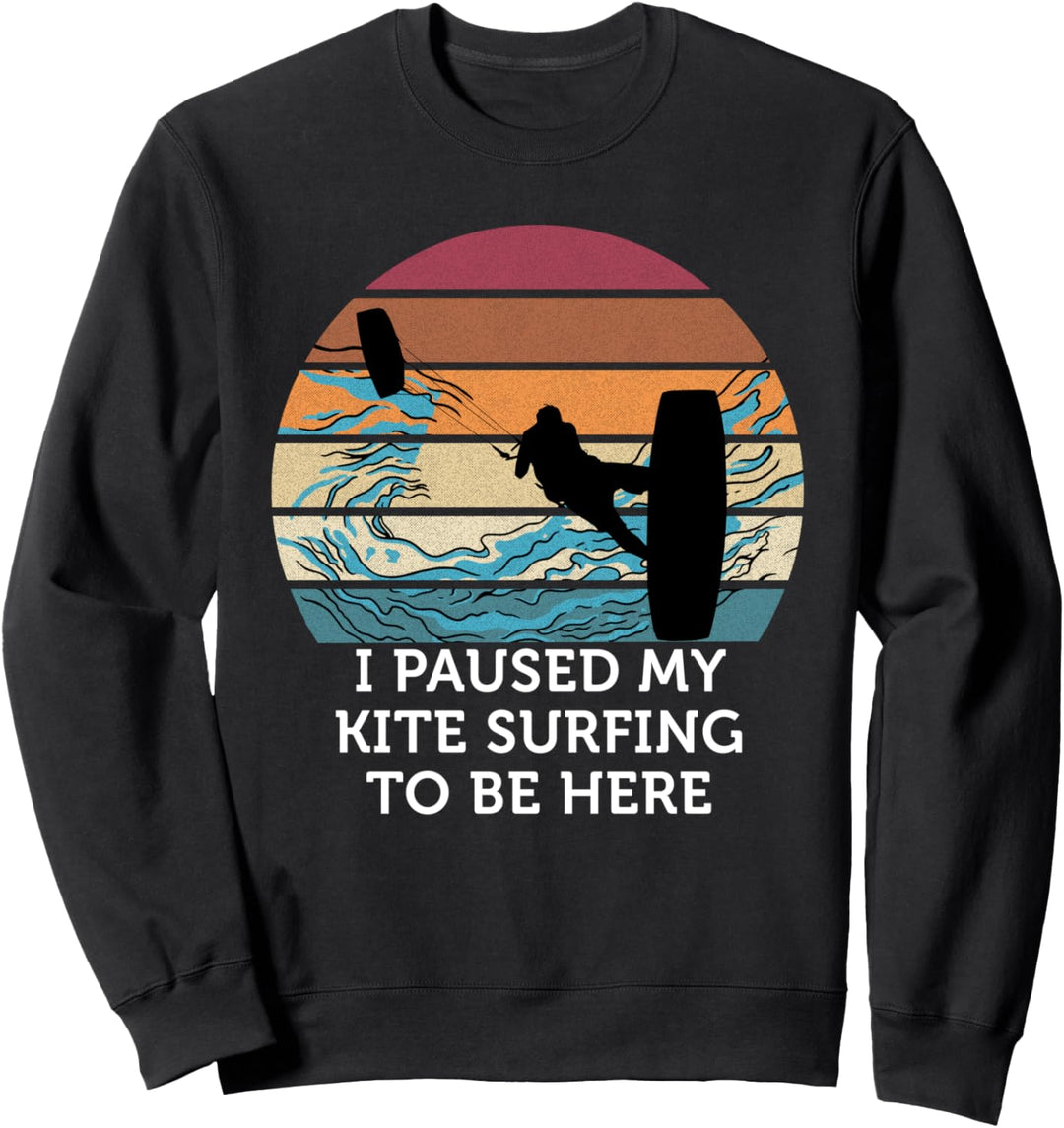 Ich habe meinen Kite Surfing Vintage Sunset Beach Surfing Sweatshirt