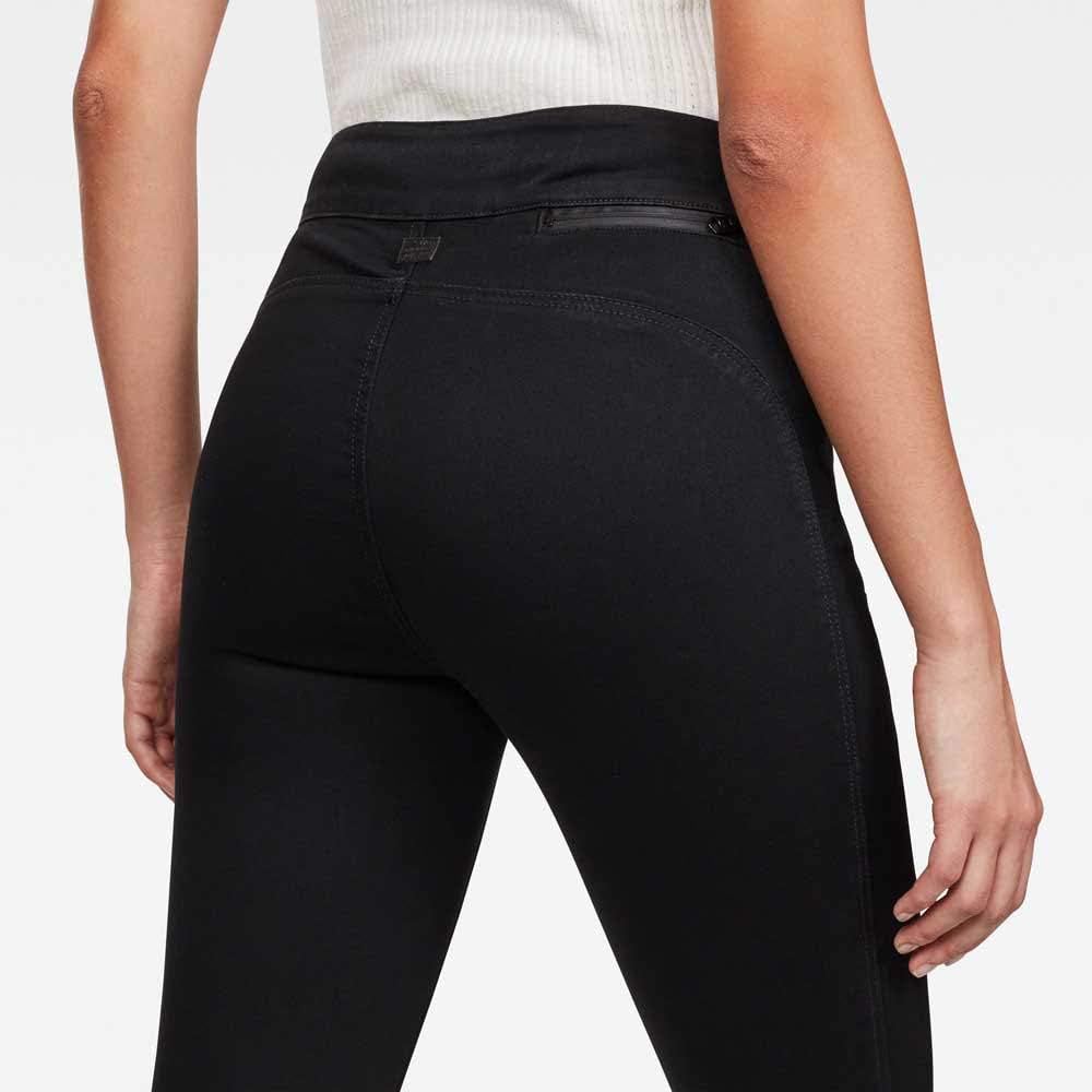 G-STAR Damen High Jegging Ankle Jeans 24W / 30L Schwarz (Jet Black Water Protected D14418-9142-a840)