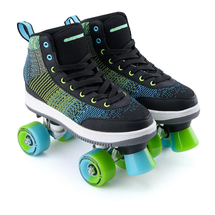 Osprey Premium Quad Skates, Retro-Rollschuhe – Raver 35 EU Schwarz, 35 EU Schwarz