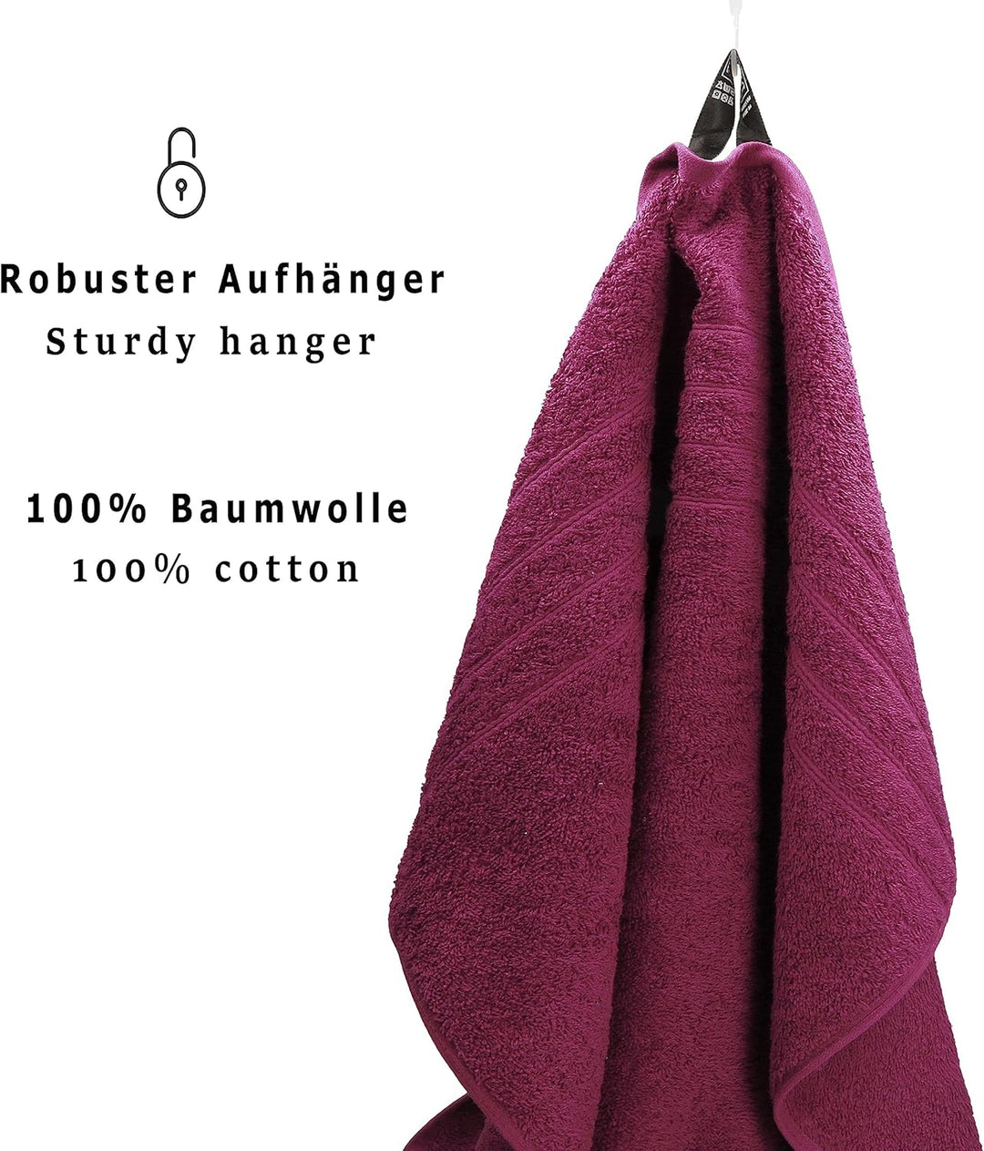 Betz 8er Set Handtücher Handtuch Deluxe 100% Baumwolle 2 Badetücher 2 Duschtücher 2 Handtücher 2 Sei