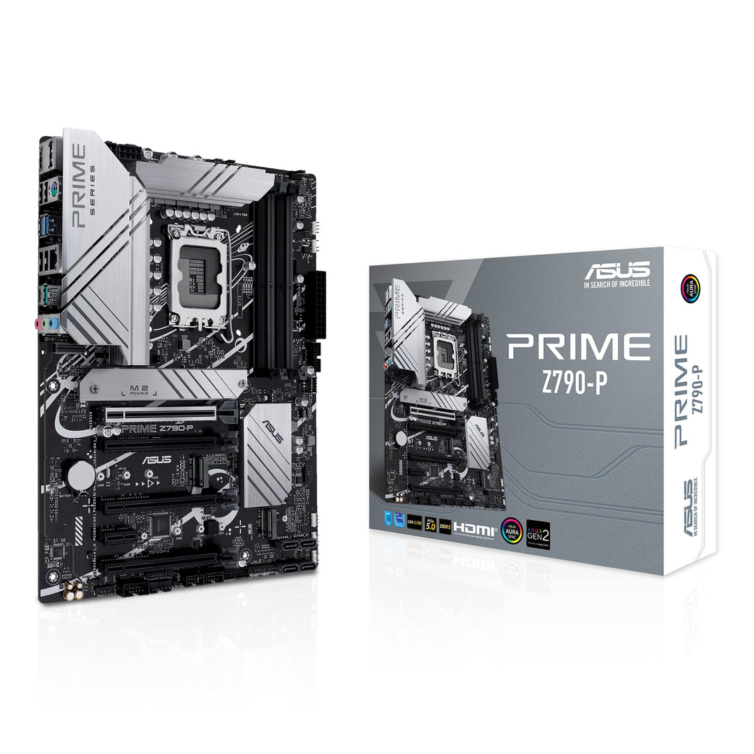 ASUS Prime Z790-P Gaming Mainboard Sockel Intel LGA1700 (ATX, PCIe 5.0, DDR5 Speicher, 3x M.2, HDMI,
