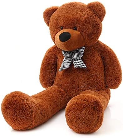 Plüschtier Teddybär Gross XXL - Braun Stofftier Kuscheltier Bär 80 cm Gross - zum Kuscheln und Spiel