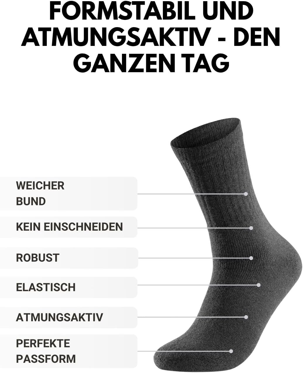 10 | 20 | 30 Paar Sportsocken Tennissocken Arbeitssocken Herren &amp; Damen Socken Baumwolle 35-38 10 Pa