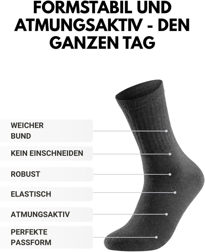 10 | 20 | 30 Paar Sportsocken Tennissocken Arbeitssocken Herren &amp; Damen Socken Baumwolle 35-38 10 Pa
