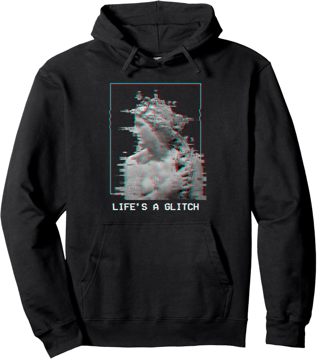 Life's A Glitch - Aesthetic Vaporwave Aesthetic Clothes Emo Pullover Hoodie