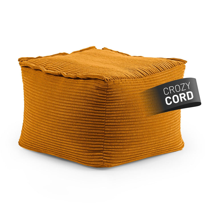 Lumaland Modular Sitzsack-Hocker - Cord-Reihe | Indoor Sitzsack mit Softer Struktur, ideal Sofa Modu