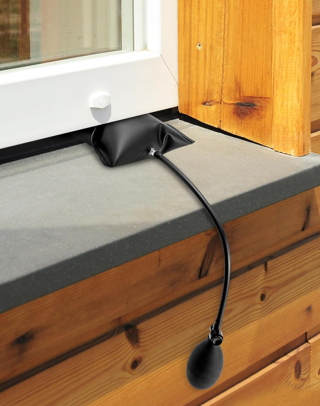 QWORK® 8 Stück Montagekissen, Hebekissen Luftkissenheber Belastung bis 200kg, Schwarz 8stk, 8stk