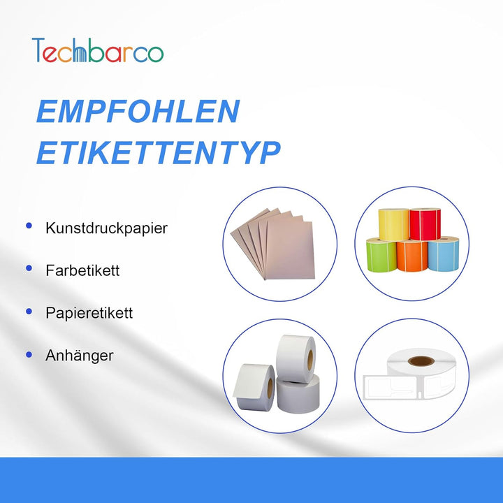 Premium Wachsband mit Thermotransferband, verstärktes Wachs, 2,5 cm, Schwarz, mit leerer Rolle, Tint