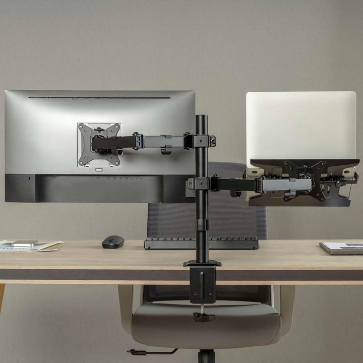 2in1 Halterung für Monitor und Laptop Monitorhalter und Notebookhalter VESA 75x75/100x100