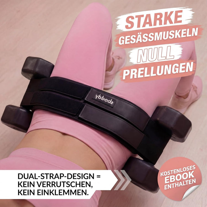 Hüftstoss-Gürtel für Kurzhanteln, Kettlebells und Gewichtsscheiben – Bequemer Trainingsgurt bis 180