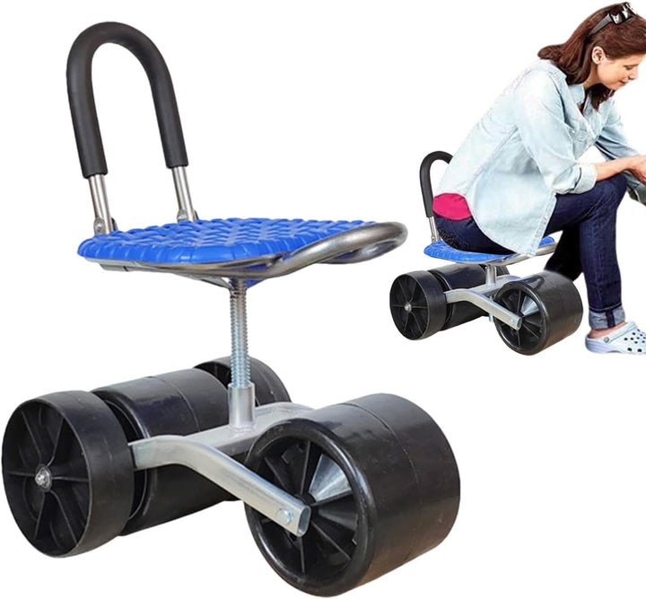 Gartenhocker Für Gartenarbeit, 360 Grad Drehbar Rollsitz Für Gartenarbeit, Gartenwagen Rollsitz, Gar
