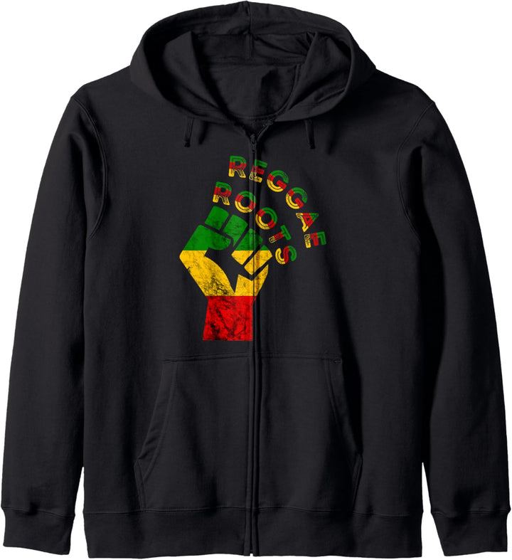 Reggae Faust Rastafarian Rasta Reggae Peace Reggaeton Kapuzenjacke