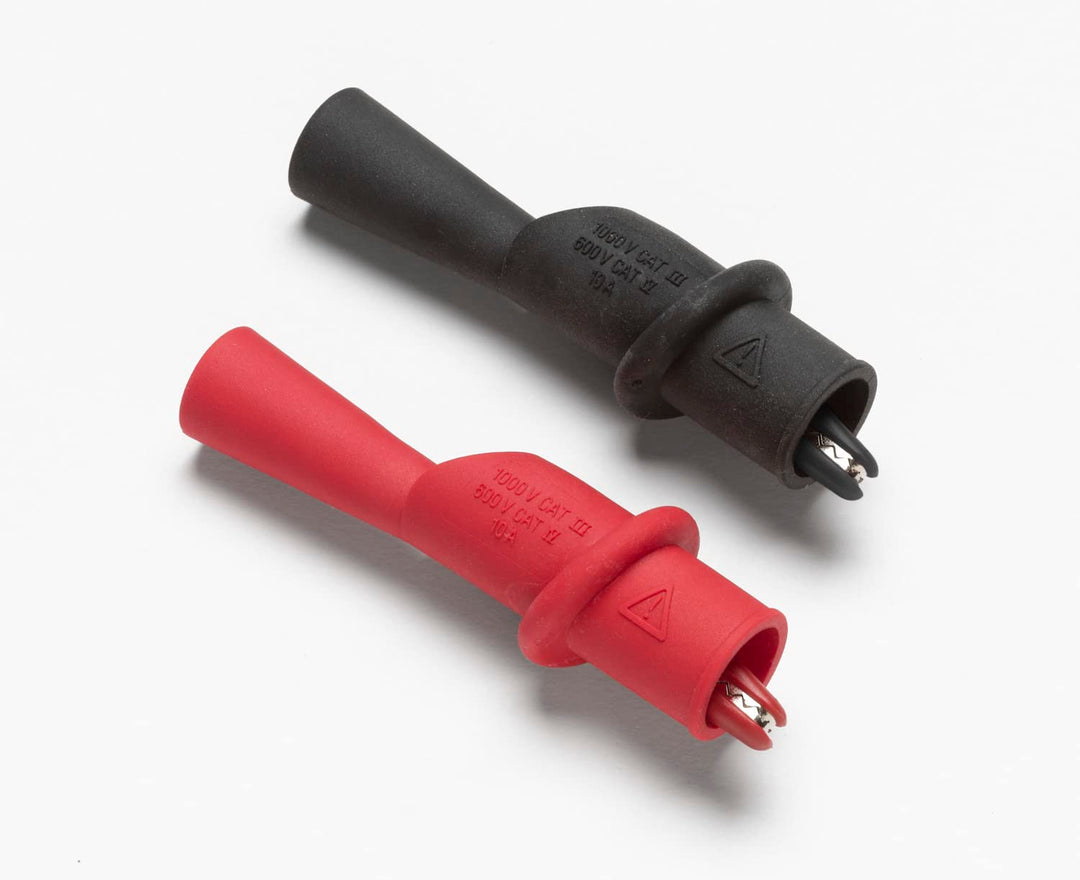 Fluke AC175 Sicherheits-Abgreifklemmen-Set Buchse 2 mm CAT IV 600 V, CAT III 1000 V Rot, Schwarz