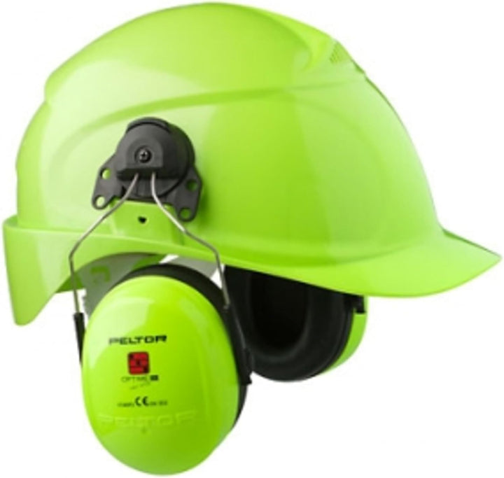 3M H540P3EV Peltor Optime III Kapselgehörschutz Hi-viz Helmet Mounted, Hi-viz Helmet Mounted