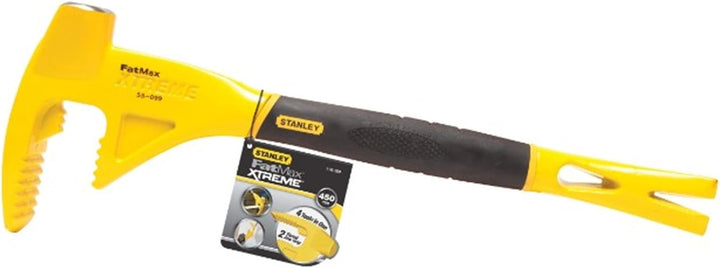 Stanley FatMax Fubar I Abbruchwerkzeug, 4-in-1 Werkzeug, Nagelschlitz, Backen für Hölzer, Stemmeisen