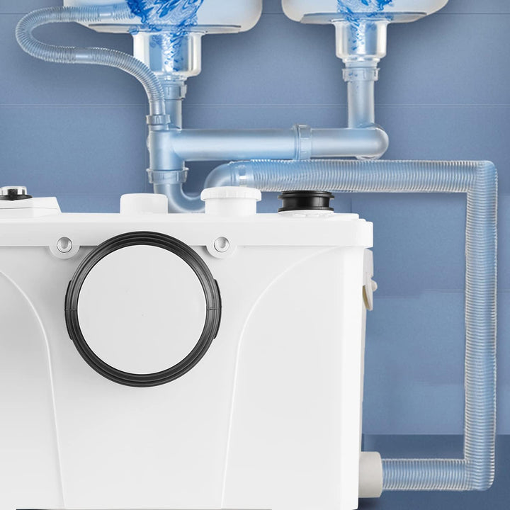 SWANEW Hebeanlage Fäkalienpumpe, 190L/min Schmutzwasserpumpen 700W, Sehr Leise Abwasserpumpe 4 in 1