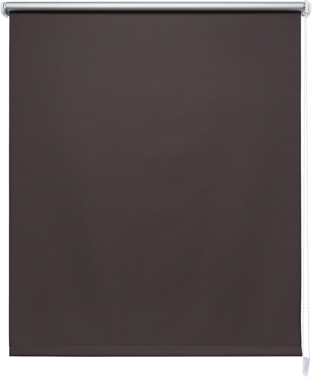 Liedeco® Rollo, Fenster Rollo, Kettenzug-Rollo / 92 x 180 cm (Breite x Höhe), braun/Thermo-Beschicht
