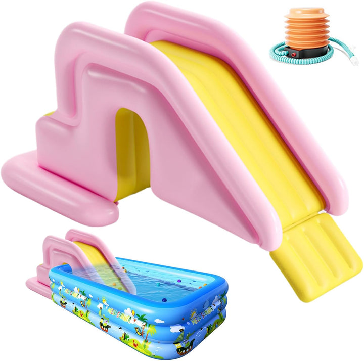 Aufblasbare Poolrutsche, 78, 7 x 33, 5 x 31, 5 Zoll PVC-Schwimmbadrutsche, breit mit Wasser befüllba