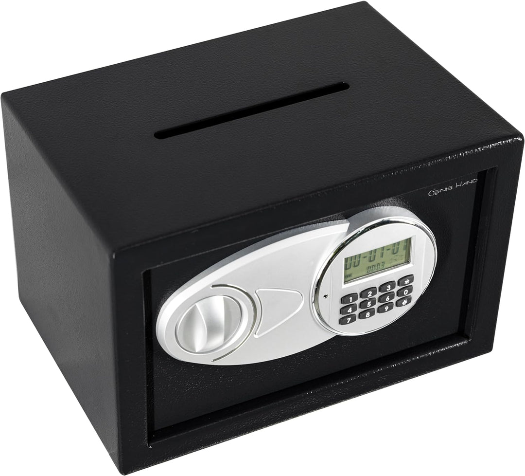 Genie Hand – Elektronischer Tresor Safe mit Einwurfschlitz – B-Klasse-Schloss – Anti-Bounce-Technolo