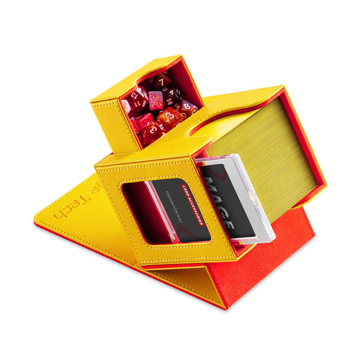 Mage Tech Card Deck Box für MTG Commander - Patentiertes Design, Commander Display, passend für 100