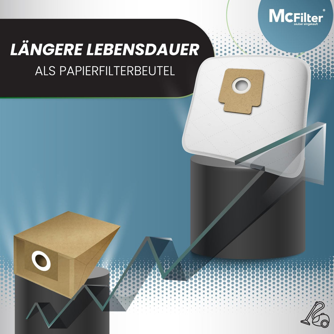 McFilter I 20 Staubsaugerbeutel Vlies kompatibel mit Hoover H58 H63 H64 H69, TFS 5100 bis 5299, Free