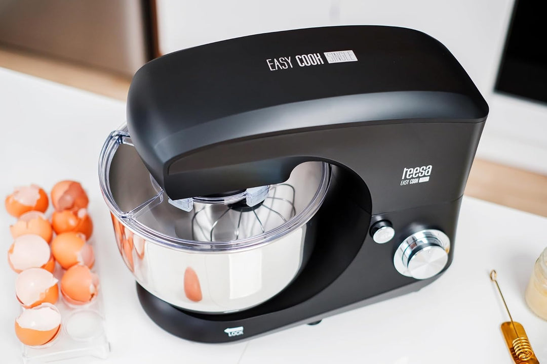 Teesa TSA3545-B EASY COOK SINGLE BLACK Küchenmaschine, Rührgerät, Mixer, 1400, Aluminium, 1 Liter, s