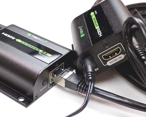 Techly IDATA-EXT-E70I HDMI Extender mit IR, 60m Schwarz