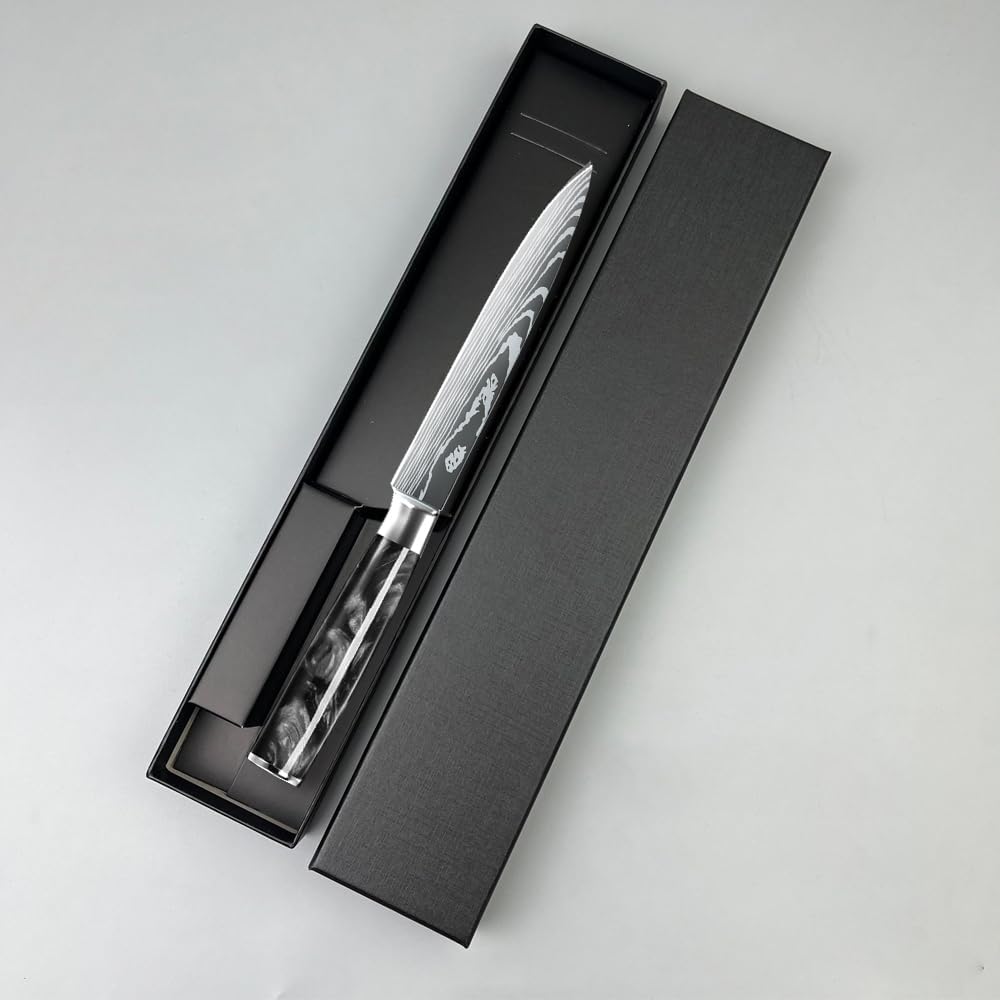MDHAND 13cm Kochmesser Universalmesser Küchenmesser Scharfe aus Deutschem Edelstahl, Ergonomischer K